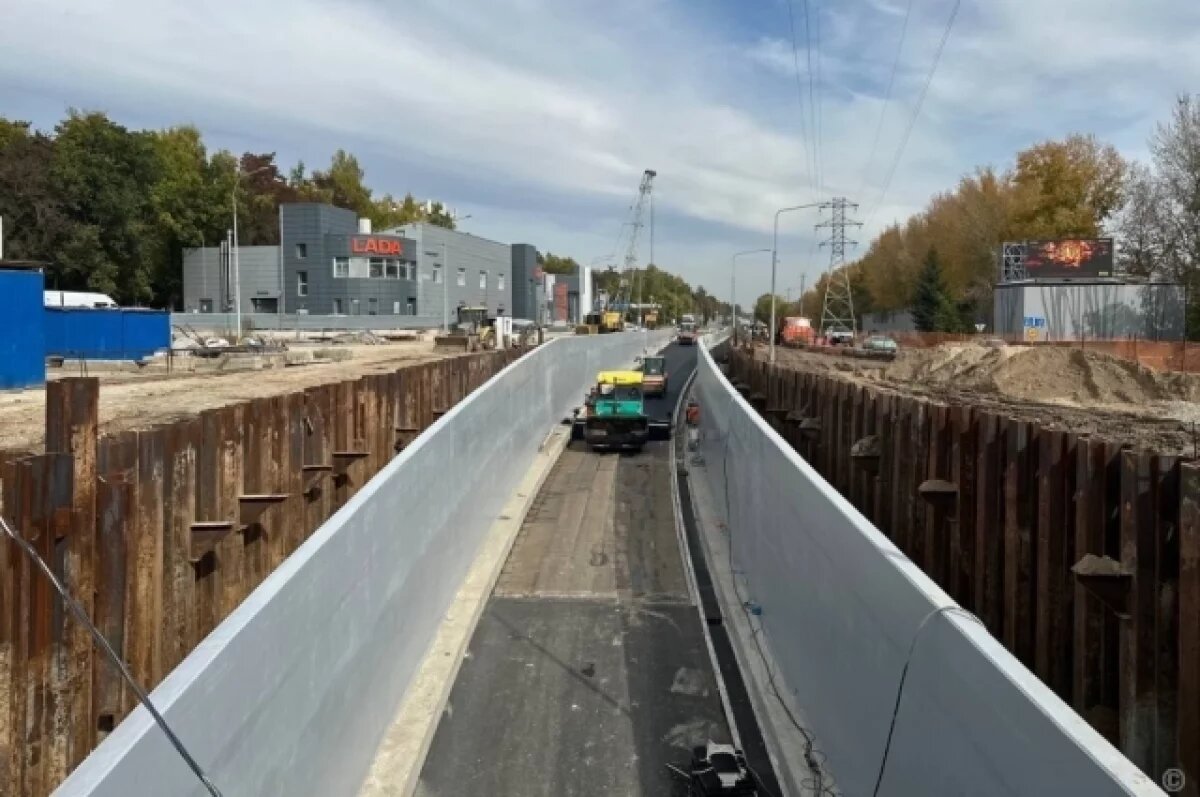    К концу сентября в Барнауле завершат обустройство тоннеля на развязке