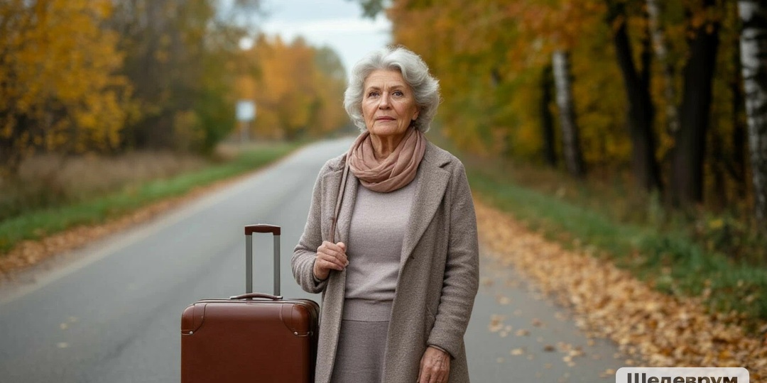 После похорон мужа.Мой сын вывез меня на лесную дорогу,и заявил, тут твое место