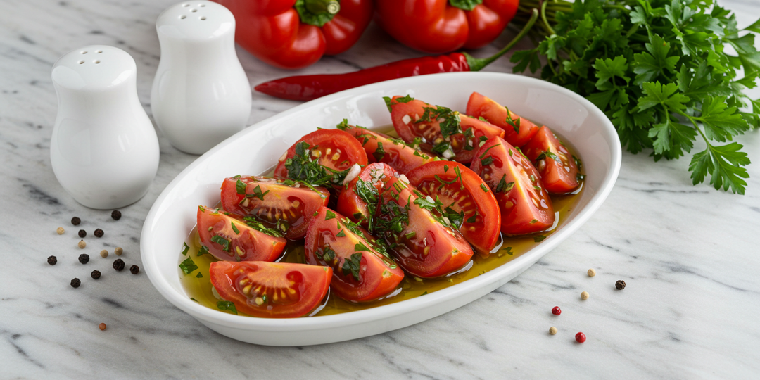 Помидоры с чесноком и перцем: идеальная закуска на каждый день