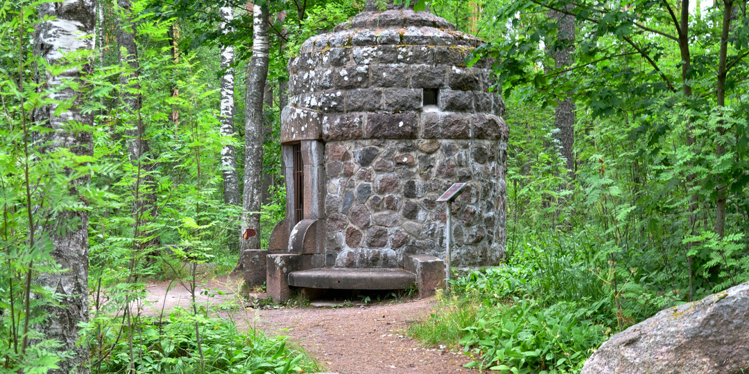 След семьи Нобель в Ленинградской области.