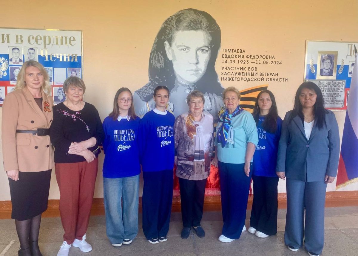    В селе Гагино открыли граффити в честь ветерана Великой Отечественной войны Евдокии Тямгаевой