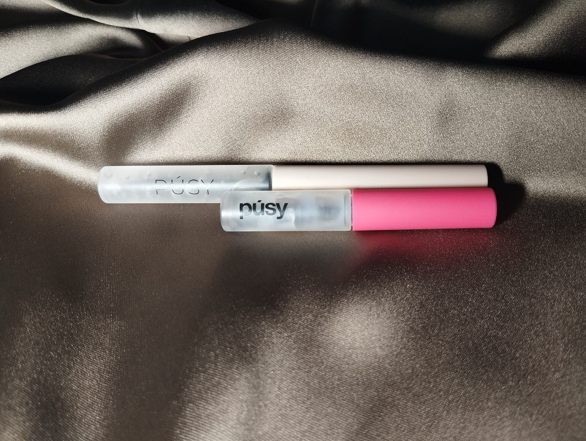 Гель Pusy классическая и новая розовая мини-версия. 