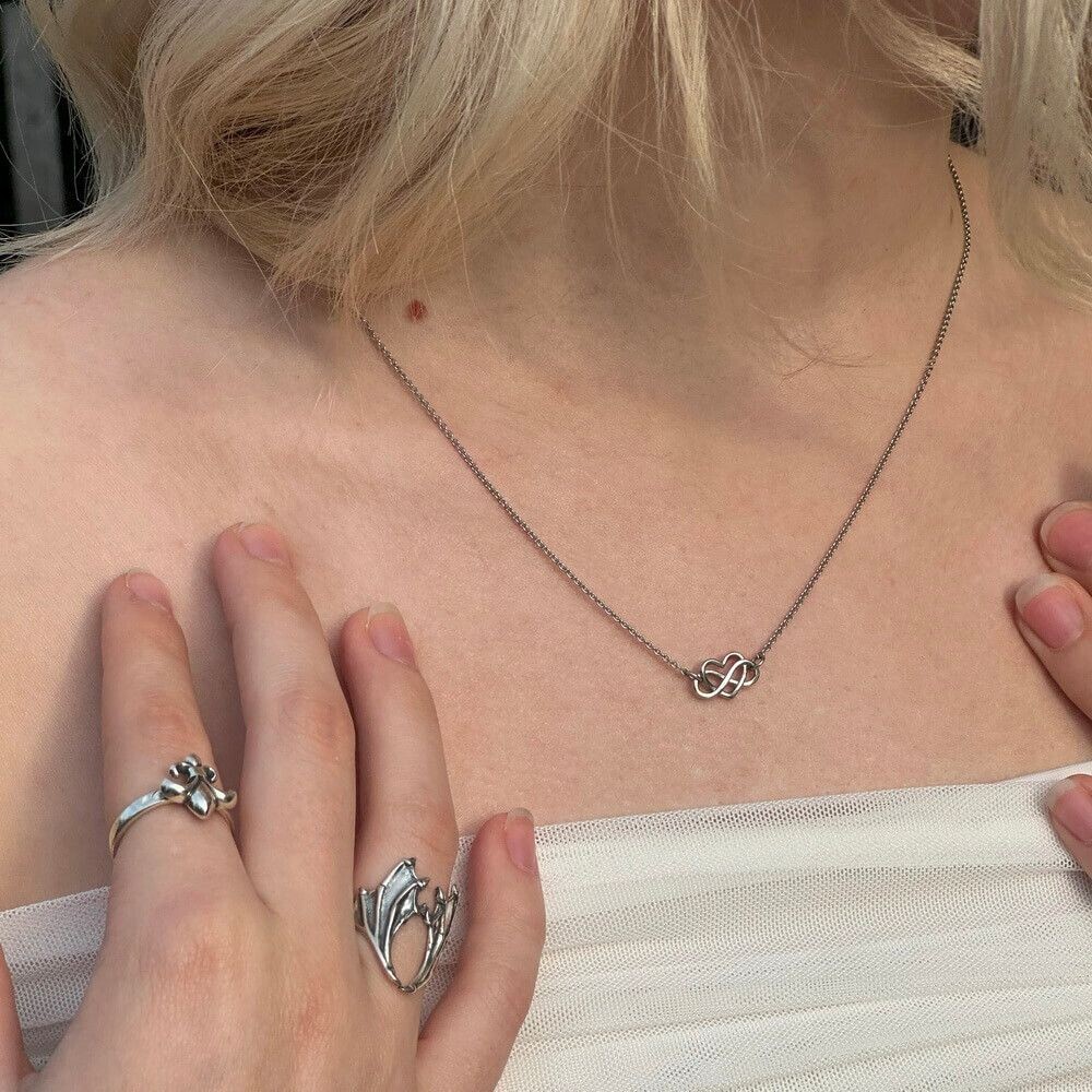 Чокер Твоя любовь вечна, серебро 925 - символ бесконечной любви к себе