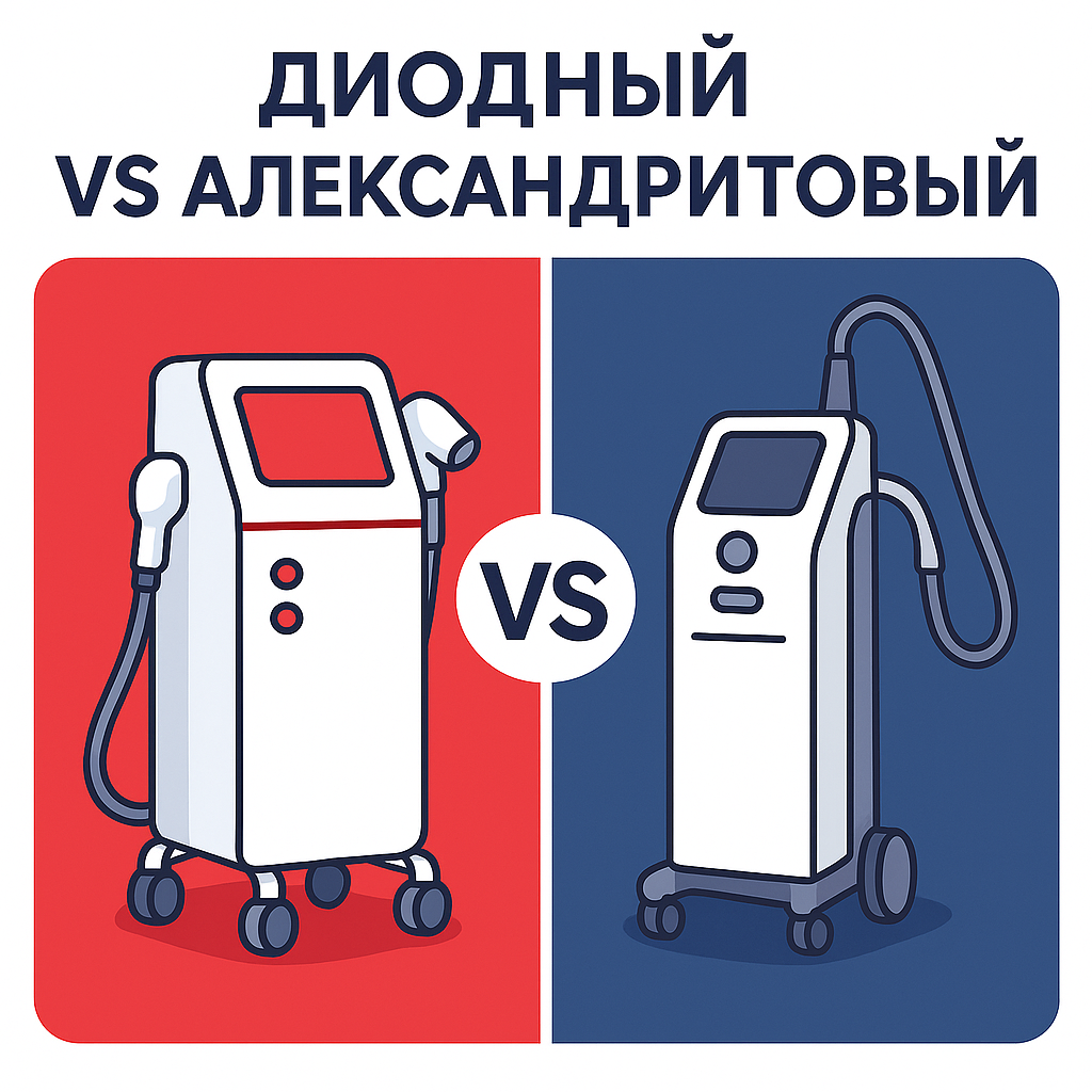 диодный лазер или алксандритовый