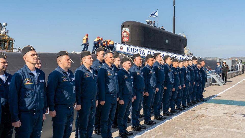    Экипаж ракетного подводного крейсера стратегического назначения «Князь Пожарский». Министерство обороны РФ / РИА «Новости»