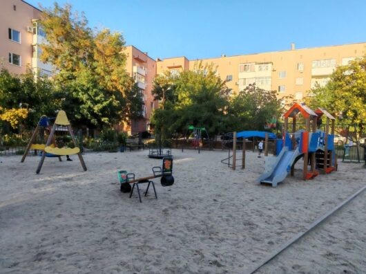    детские площадки в Усть-Донецком районе // фото: пресс-служба Правительства Ростовской области