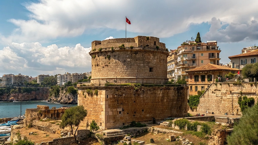 Башня Хыдырлык и порт