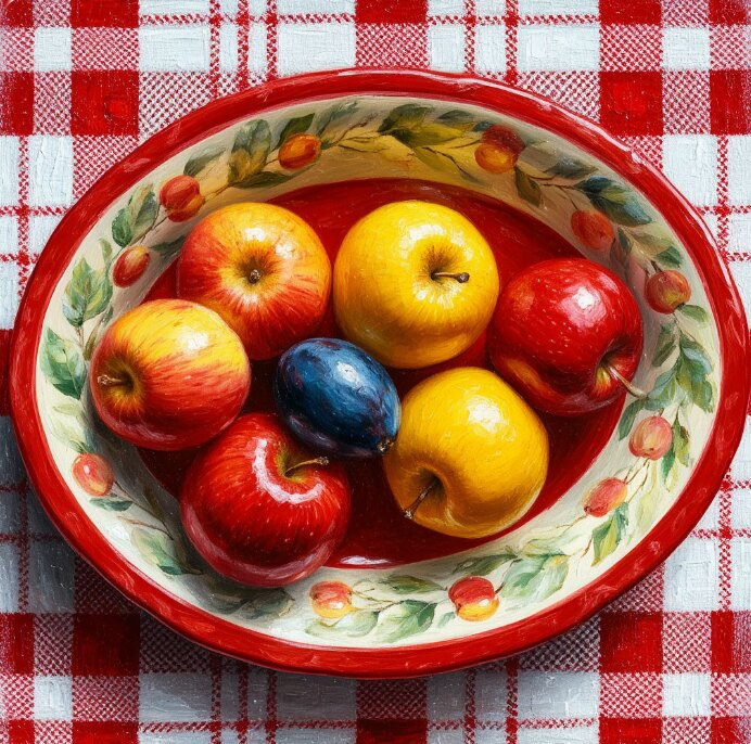 Натюрморт со сливой