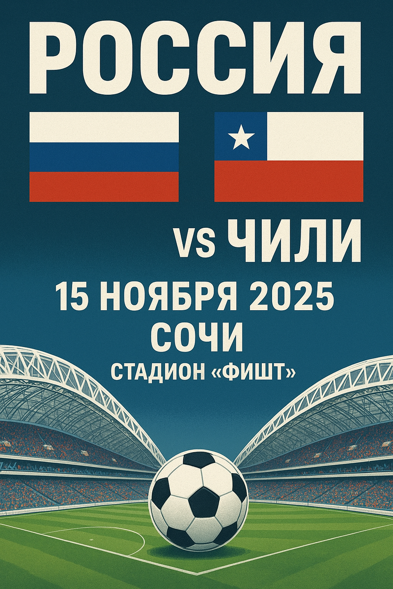 Футбольный матч Россия — Чили на стадионе «Фишт»