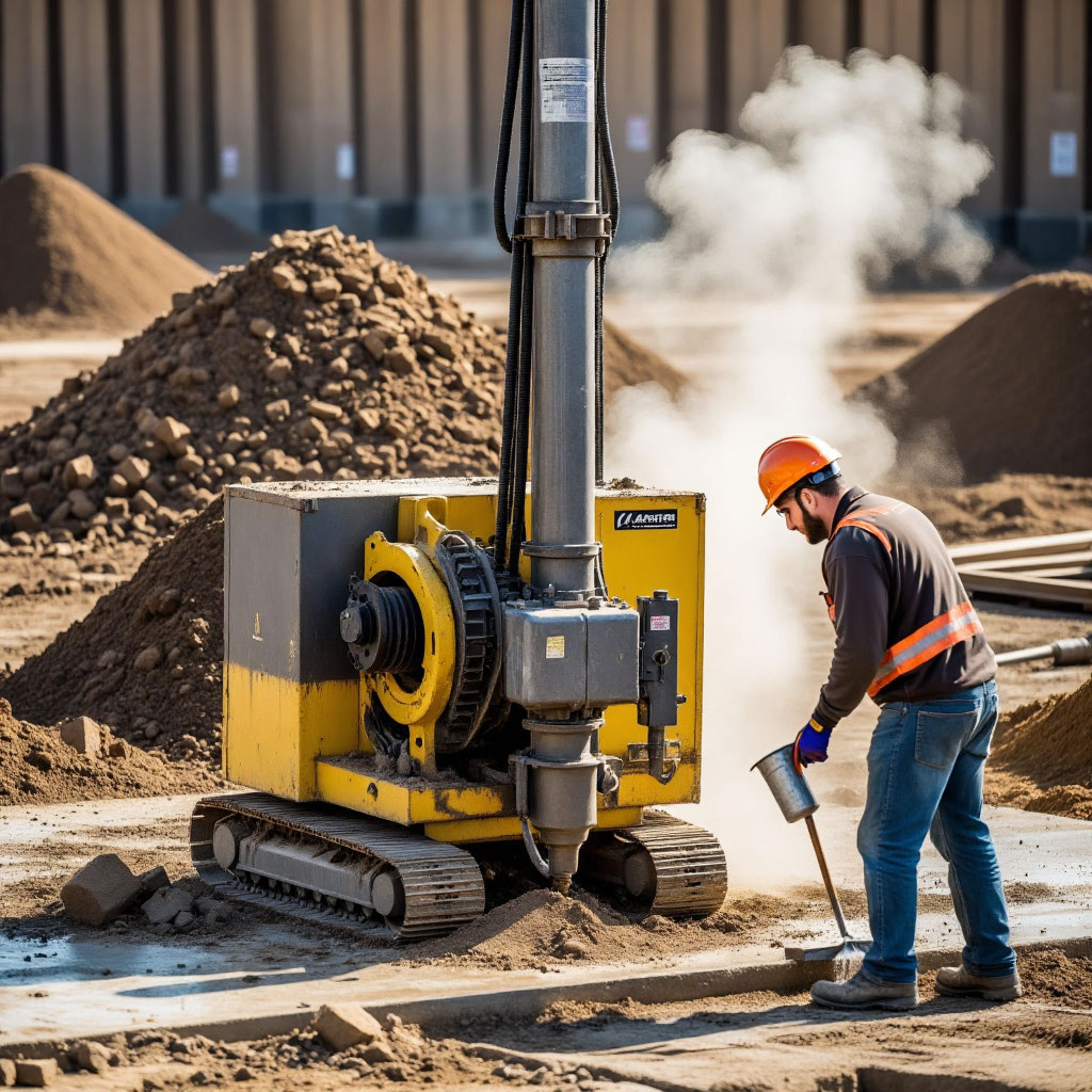 Пробивка и бурение свай