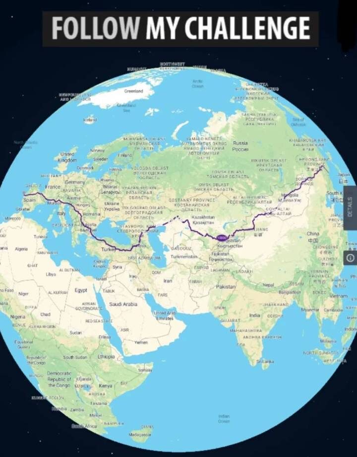  Маршрут Софиана Сехили / Фото: followmychallenge.com