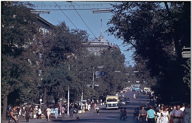 Одесса.  Улица Дерибасовская,  60-е годы