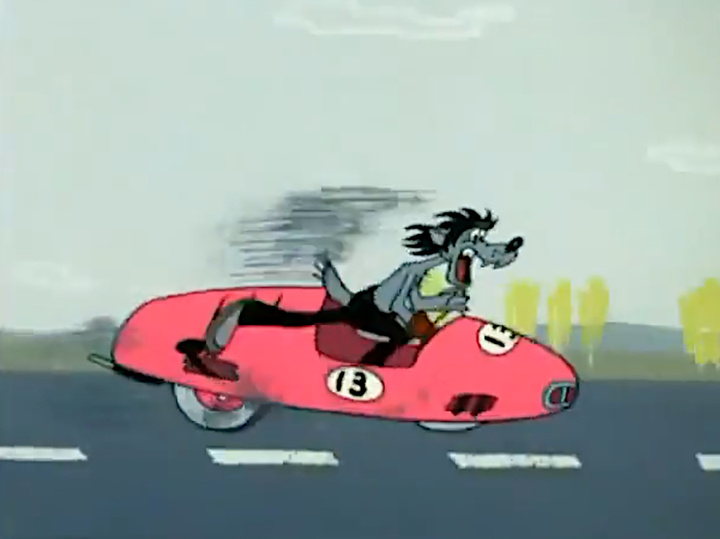     Гоночная машина Волка — довоенный AutoUnion. На фото — его останки на ЗиЛе в 1970-е. Фото: Союзмультфильм