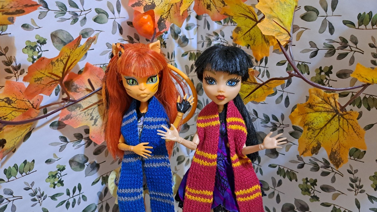 Маленькая баба яга Оливка Чикенс и девочка-кошка Сана Мурмяу учатся на факультете артефакторики, третий курс.