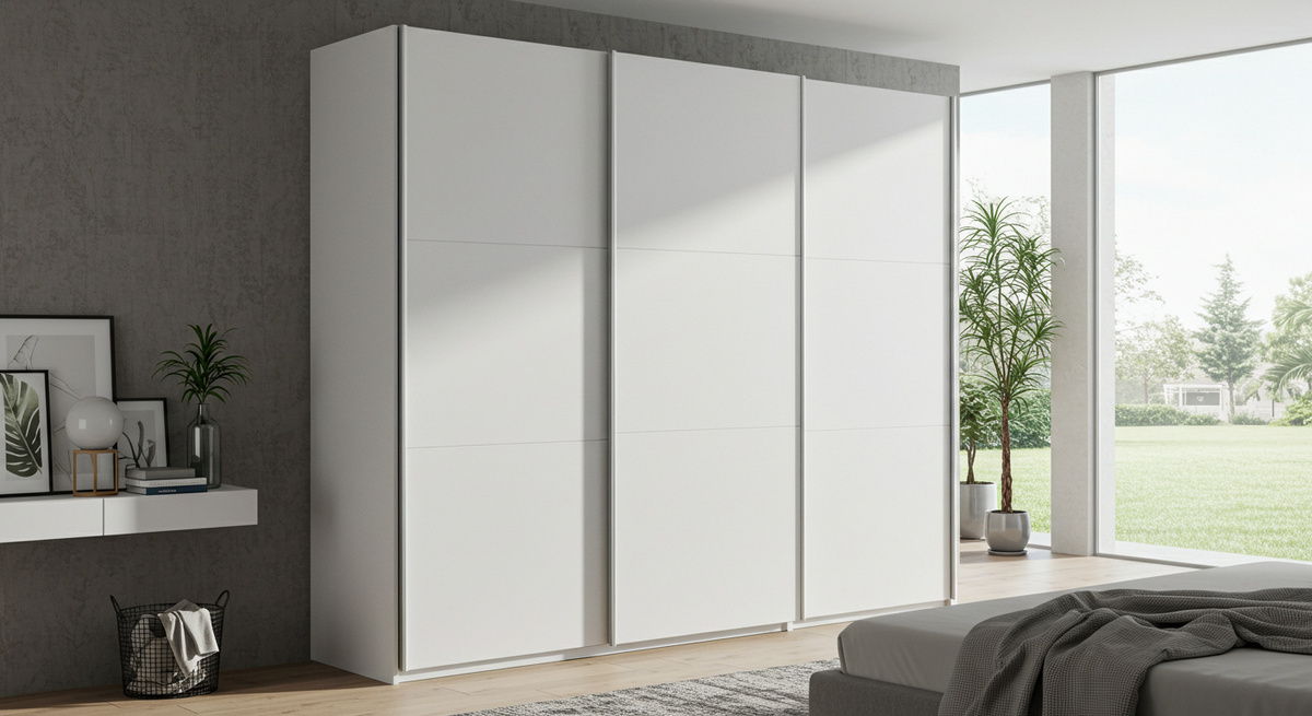 Стильный шкаф-купе в спальню