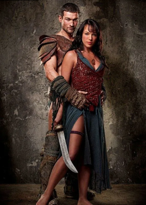 Спартак и его жена. Постер к сериалу «Спартак» .