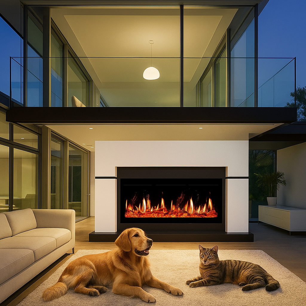    Камин Lindos с технологией 5D V-Art: как создать идеальный уют в вашем доме и не только Kamin