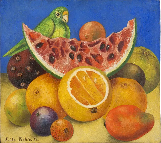 «Натюрморт с попугаем и фруктами» (1951)