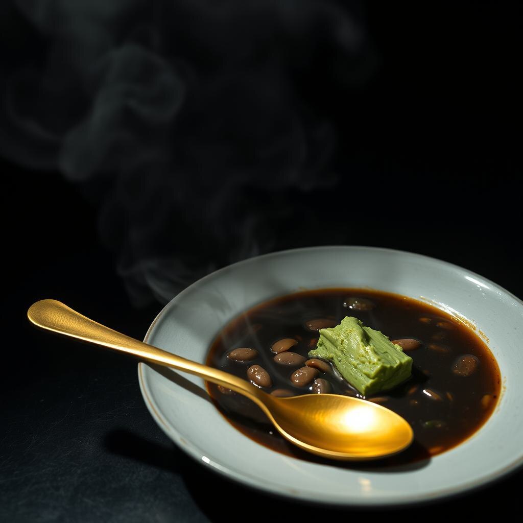 Чёрный бобовый суп