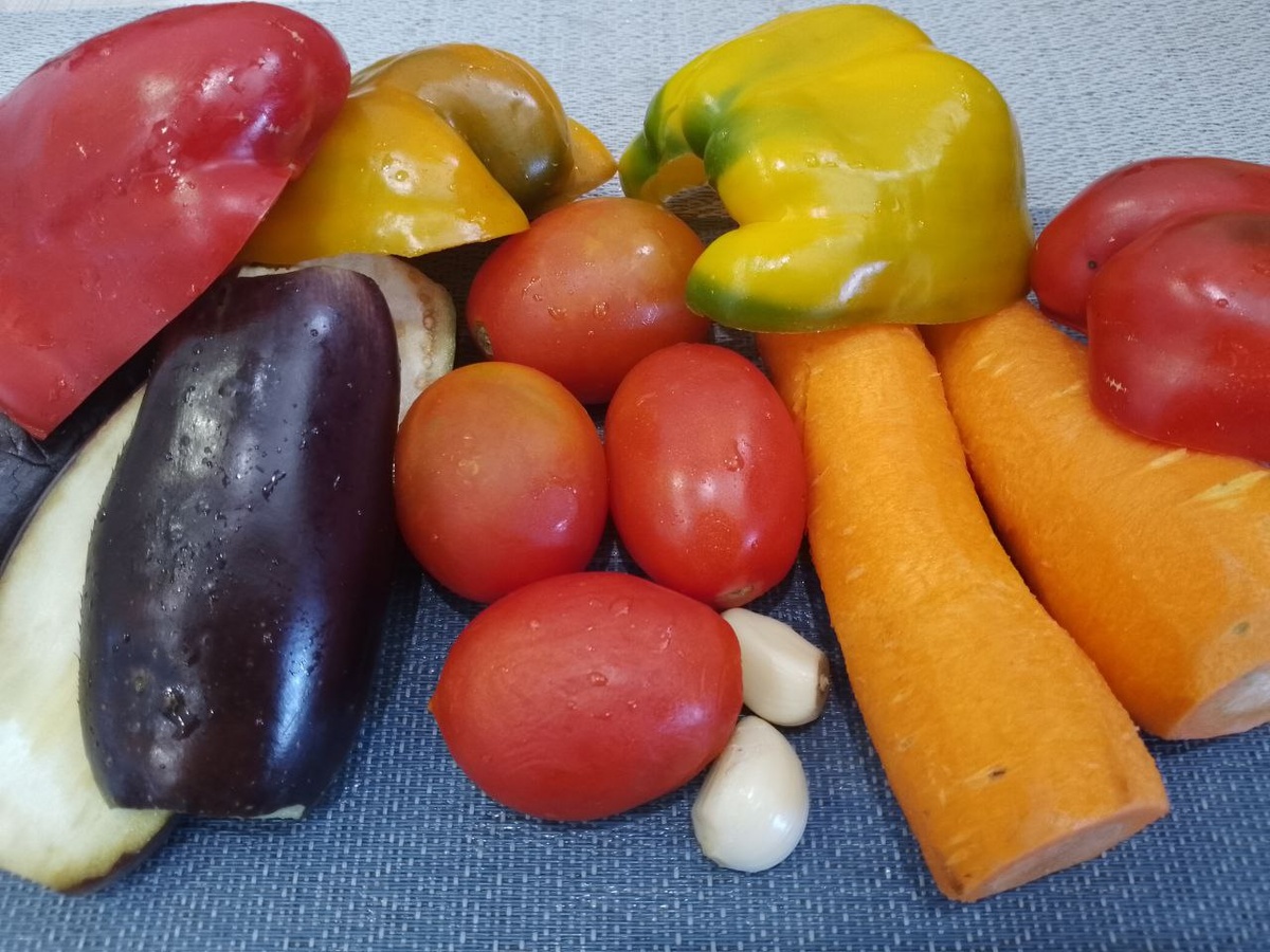 Ингредиенты для приготовления запеченных овощей