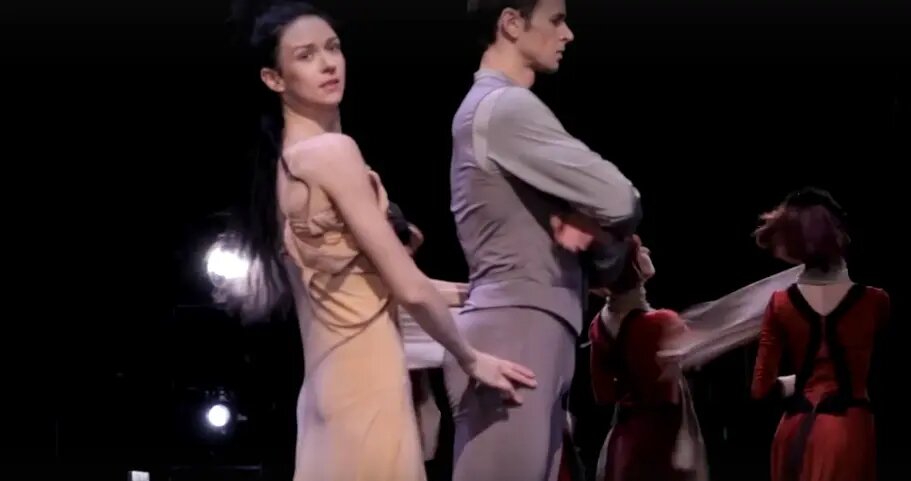   Любовь Андреева на съемках «Эффекта Пигмалиона». Фото: стоп-кадр видео от театра балета Бориса Эйфмана