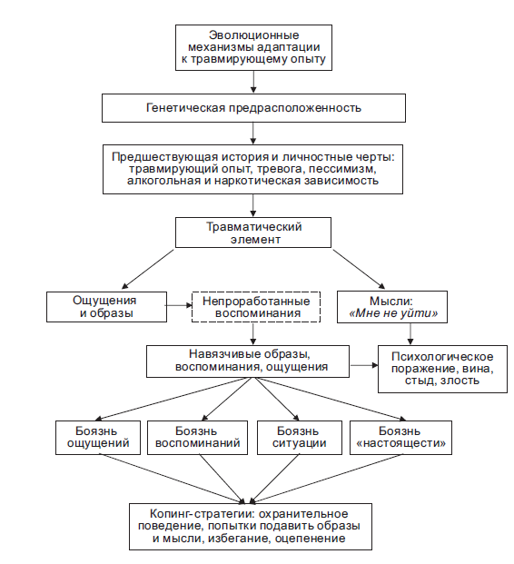 Схема: причины развития посттравматического стрессового расстройства
