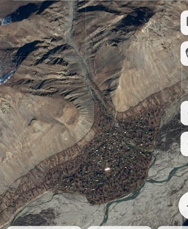 Вид на кишлак со спутника.