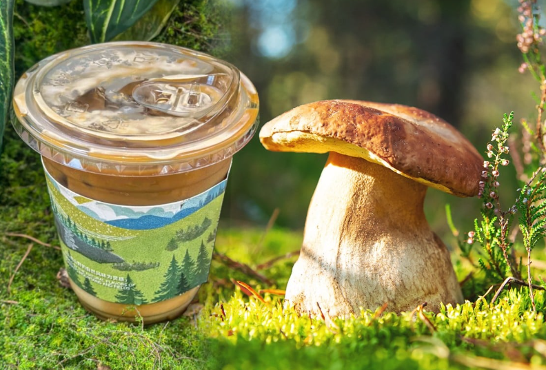 Упаковка специально немного напоминает по дизайну грибочек