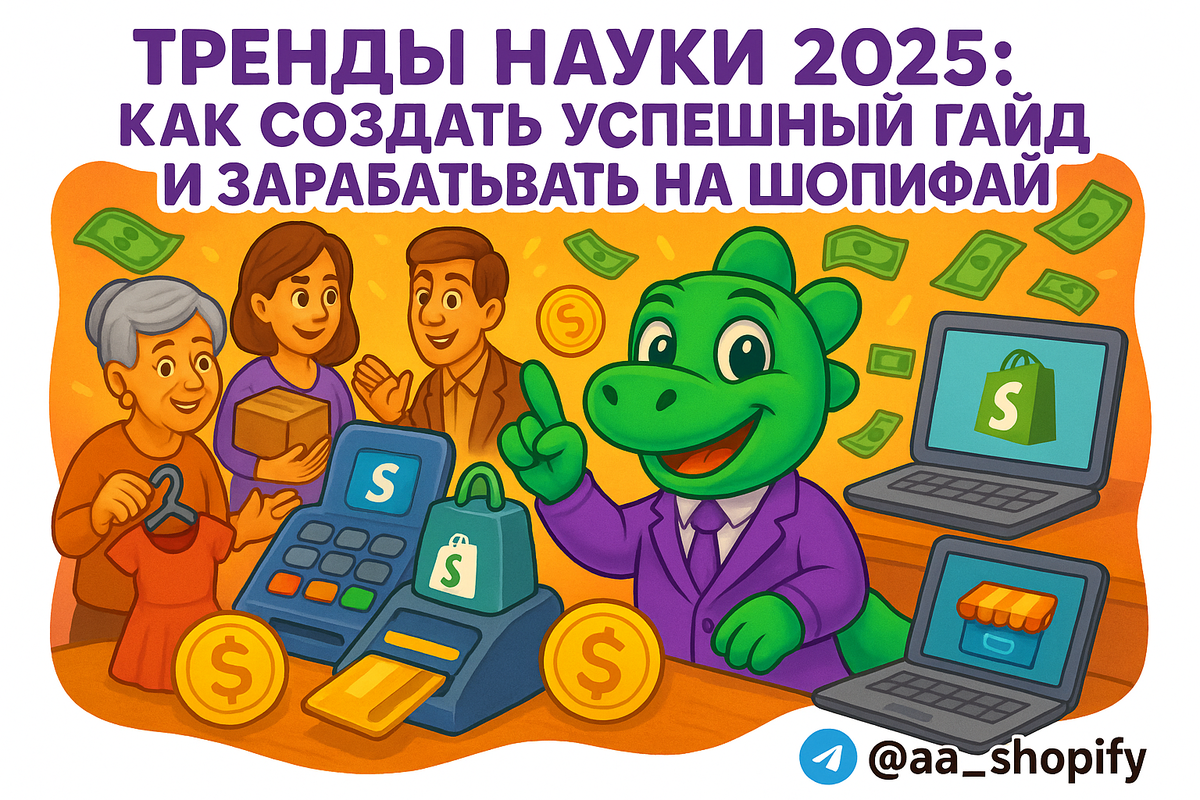    Тренды науки 2025: как создать успешный гайд и зарабатывать на Шопифай aa_ecom
