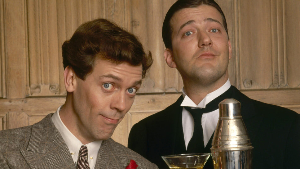Хью Лори и Стивен Фрай в сериале «Дживс и Вустер», режиссеры Саймон Лэнгтон, Роберт Янг и Фердинанд Фэйрфакс, 1990–1993.📷Фото: Carnival Films, Granada Television