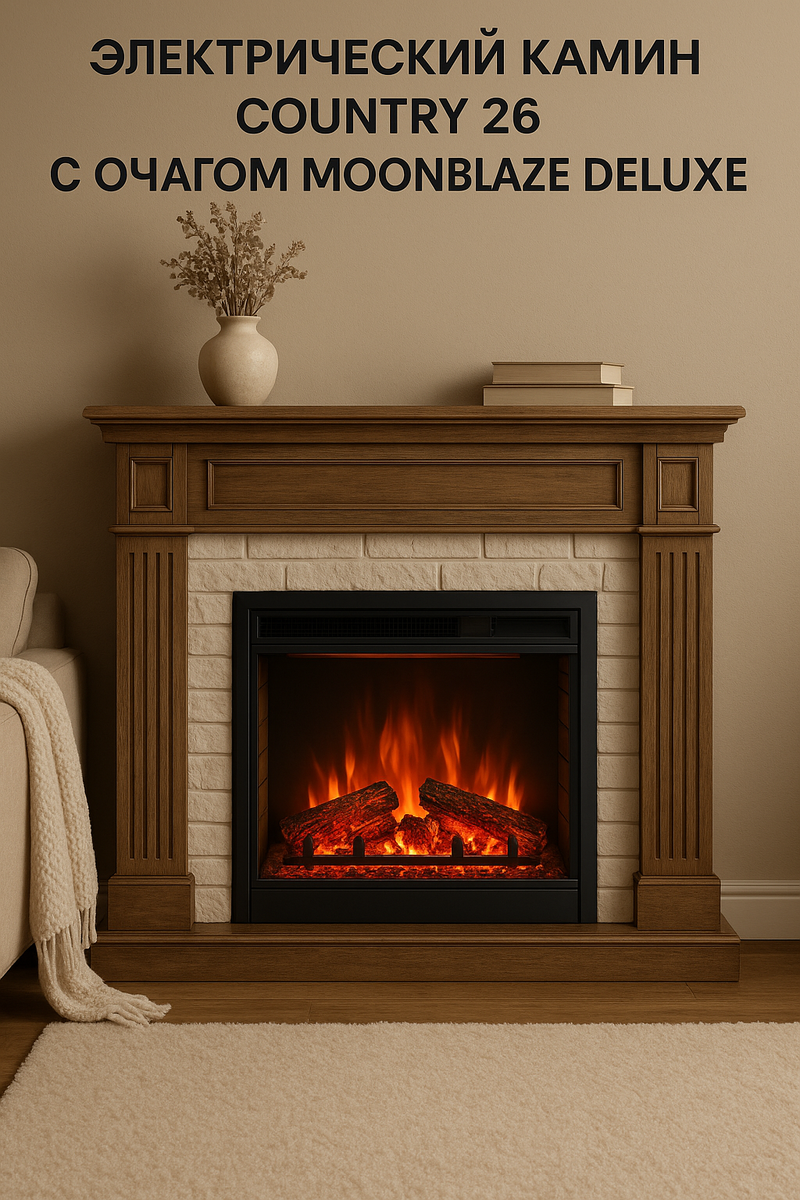    Электрический камин Country 26: как создать магию уюта и тепла в вашем доме с помощью технологий и стиля Kamin