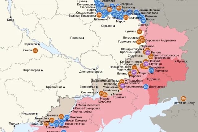    Карта боевых действий в зоне СВО на 18 сентября 2025 года