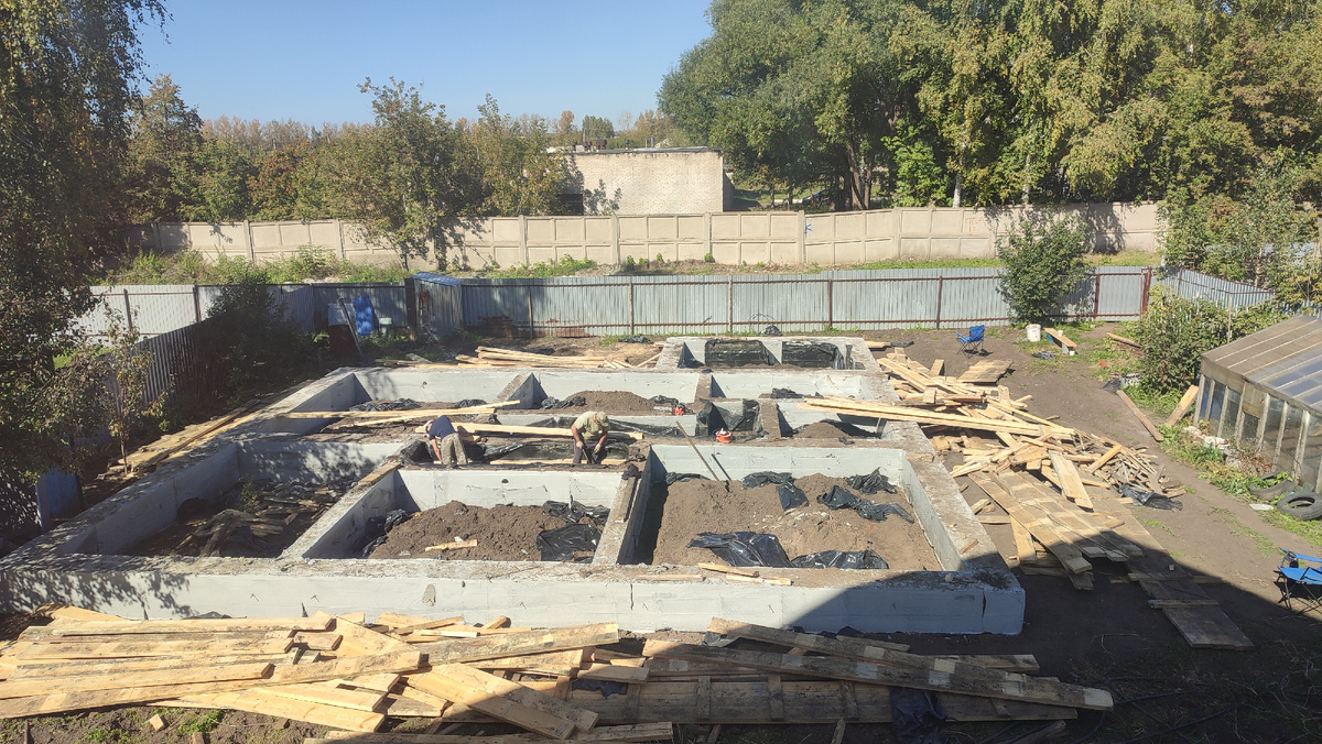 Фундамент для будущего дома