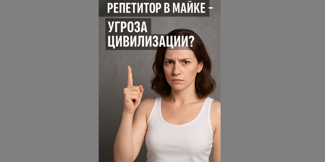 Репетитор в майке — угроза цивилизации?