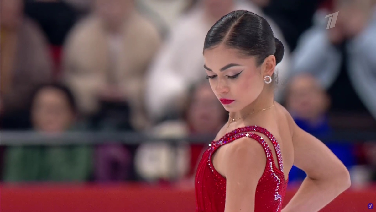    Аделия Петросян. Фото: стоп-кадр прямого эфира "Первого канала".