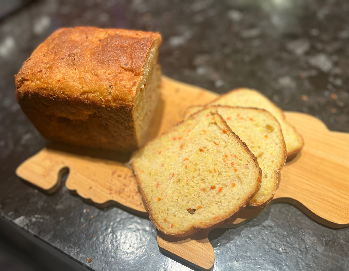 Кукурузный тостовый хлеб. Фото автора