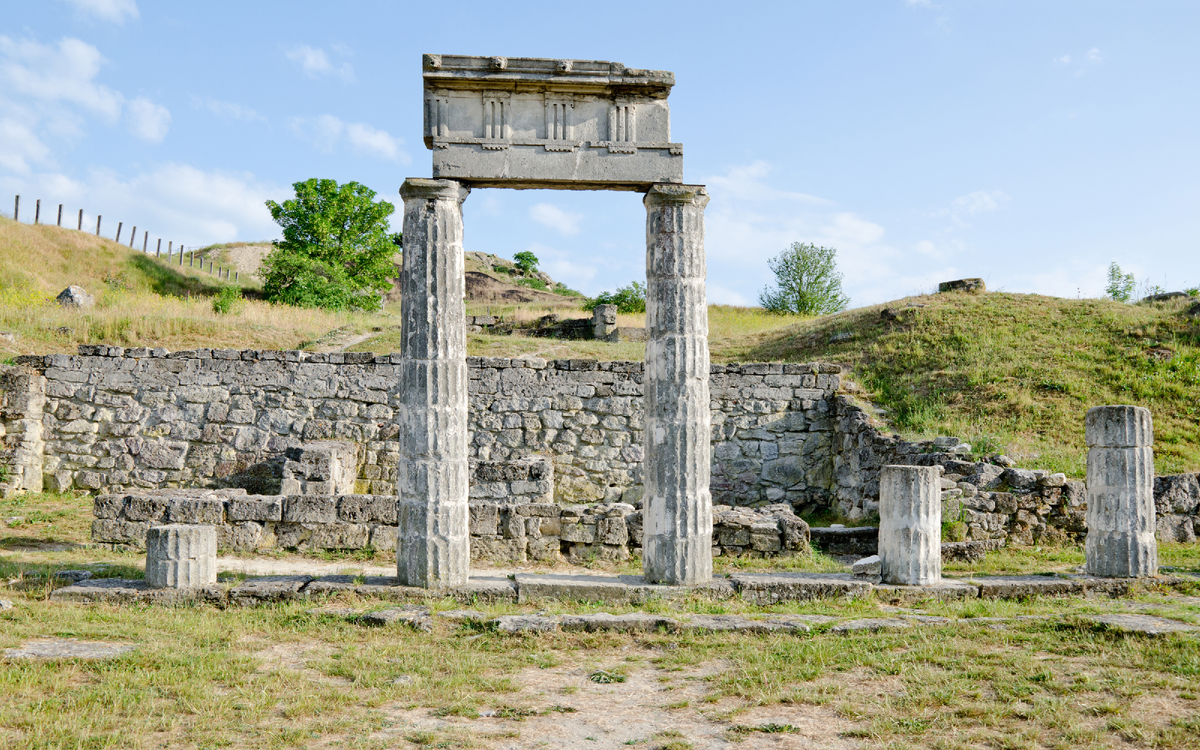 Раскопки древнего города Пантикапея в Керчи, фото