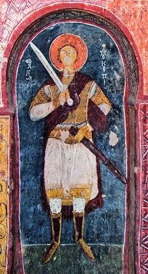 Великомученик Прокопий Кесарийский. 10 в. Храм святого Иоанна Предтечи. Чавушин. Каппадокия.