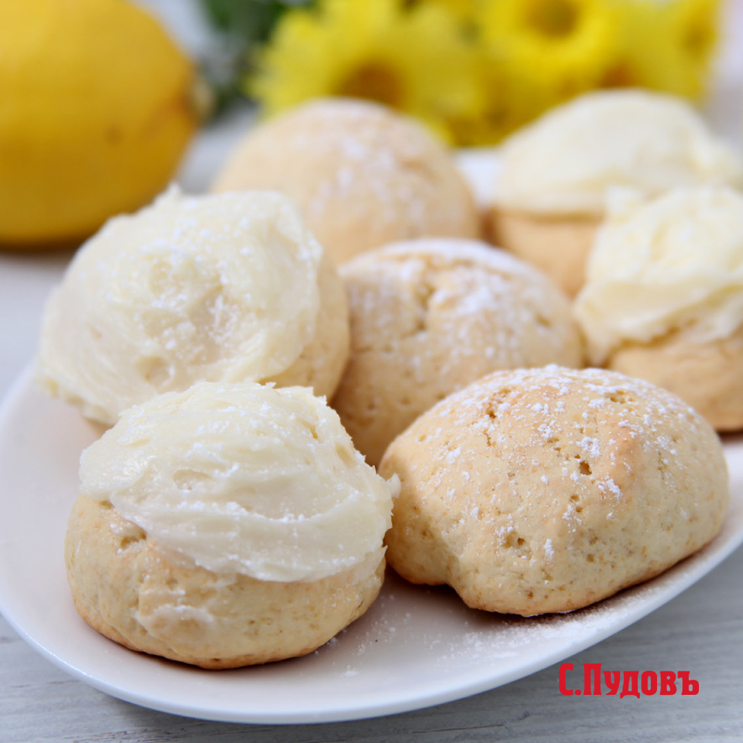 Итальянское лимонное печенье с кремом