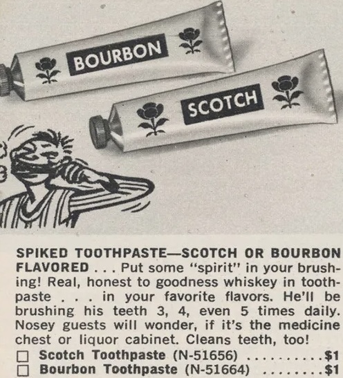 Зубная паста со вкусом виски