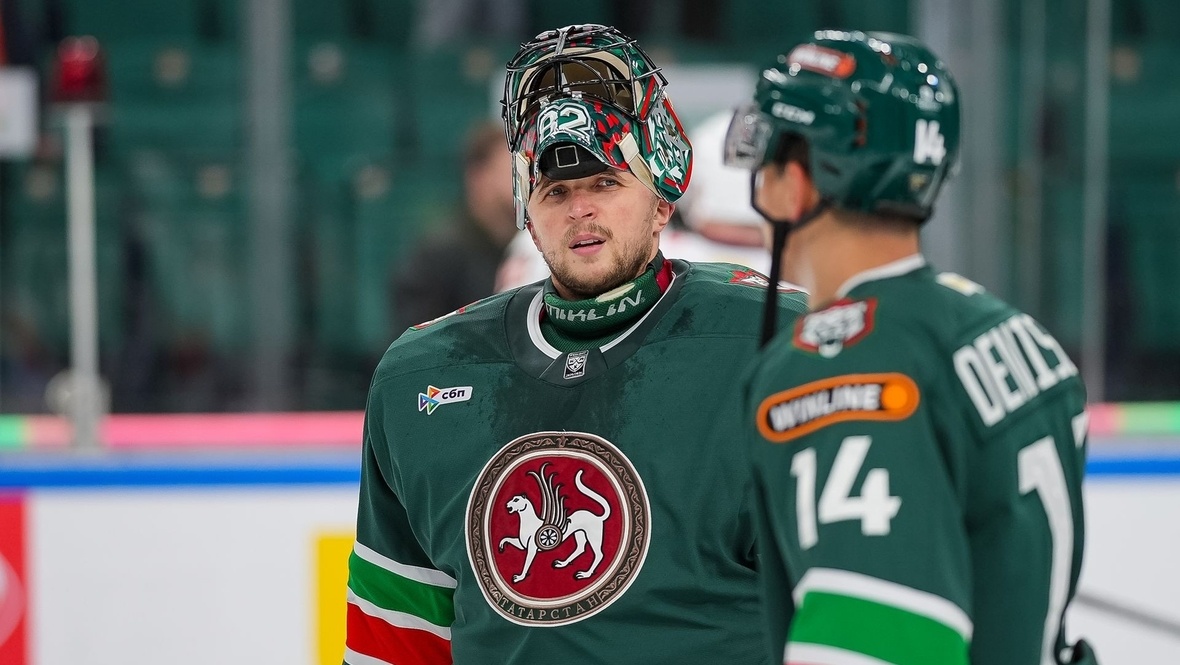    Тимур Билялов и Григорий Денисенко.ХК «Ак Барс»