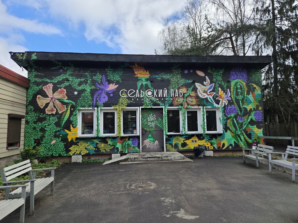 Сельский паб. Вход:)