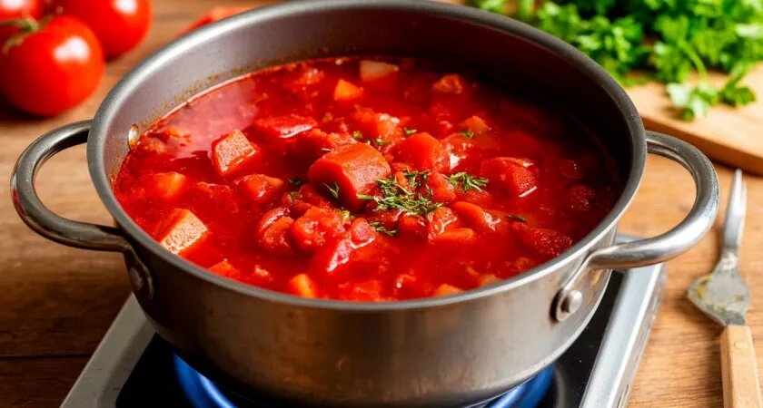    Как варят настоящий борщ, а не суп со свеклой: нашла рецепт в книге 1952 года. Есть две тонкости: от них зависит вкус и рубиновый цвет