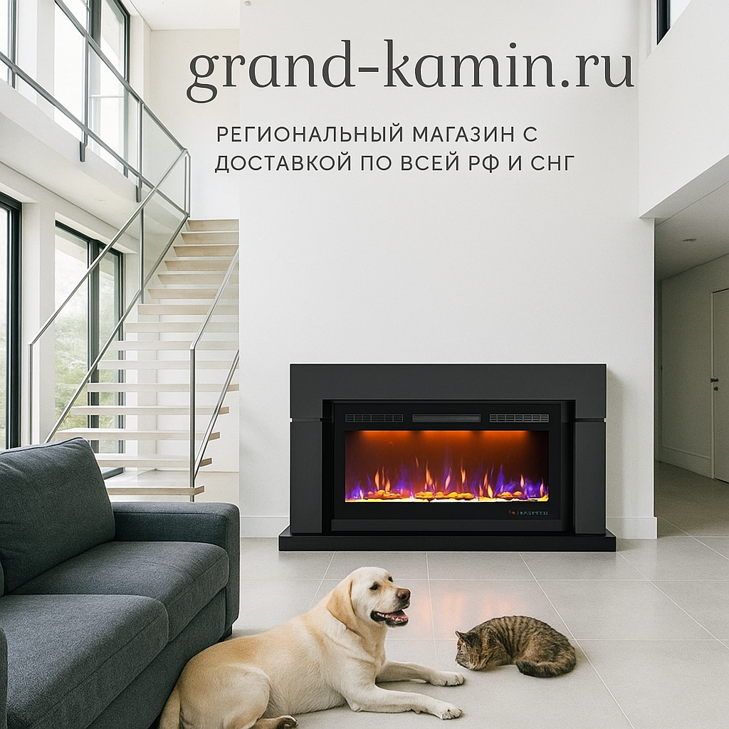    Каминокомплект Lindos серый графит и Crystal 36 RF: как создать уют и стиль в вашем интерьере с электрическим камином нового поколения Kamin