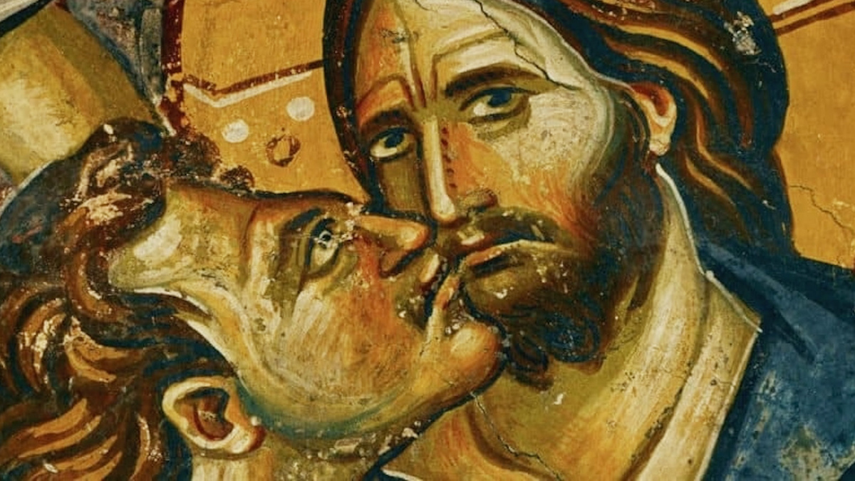 Знаменитая сцена с поцелуем Иуды