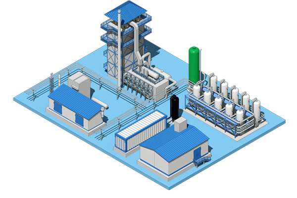 Установка производства водорода методом парового риформинга