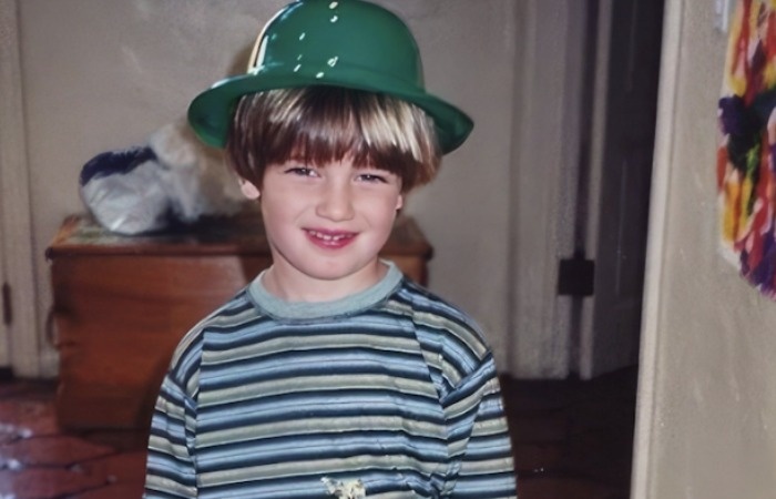 Патрик Шварценеггер в детстве.