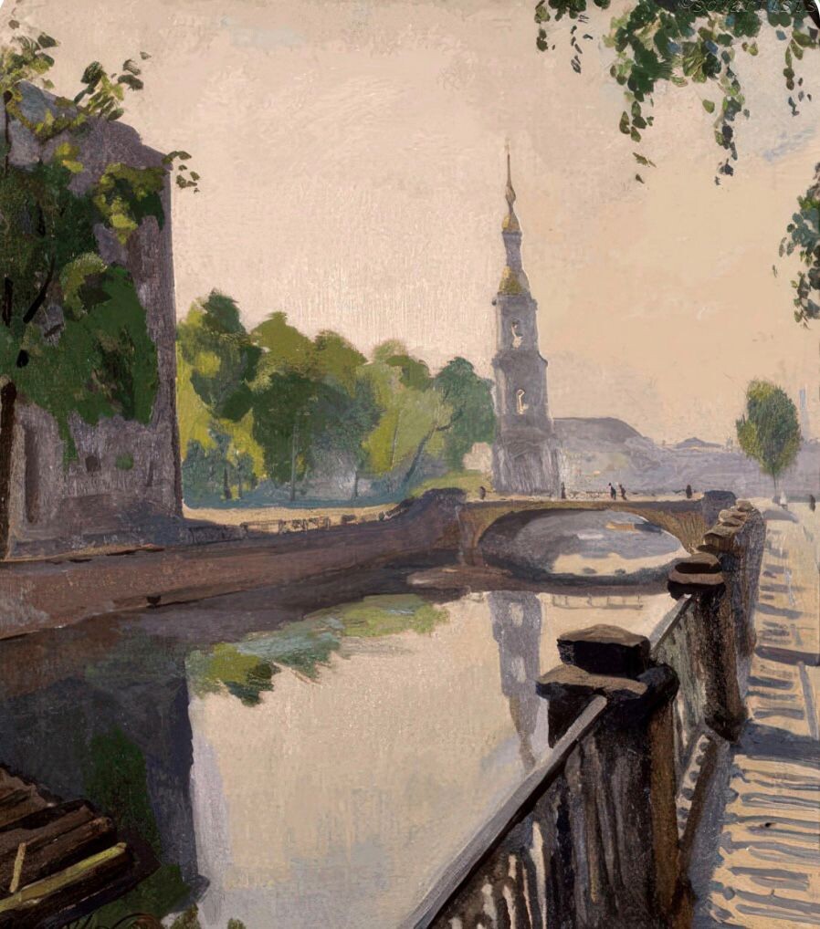 Ярослав Крестовский. «Крюков канал. Утро». 1959