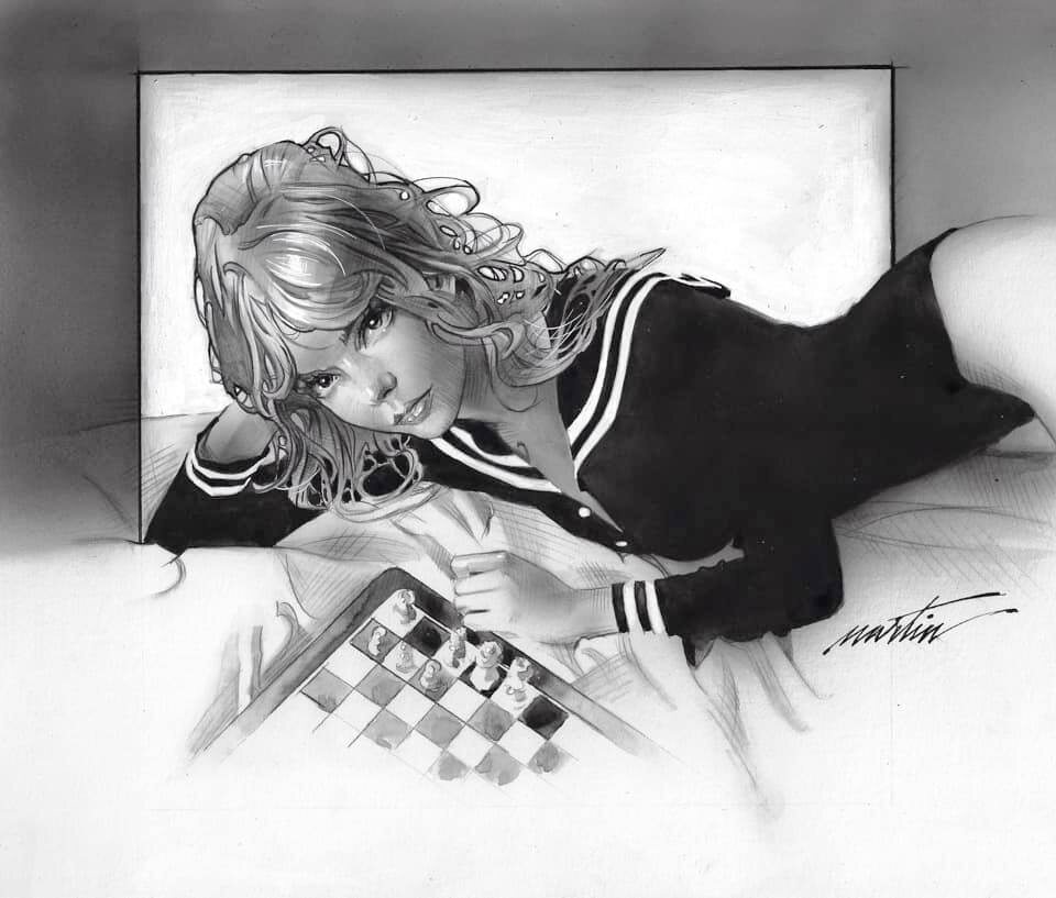 ГРАФИЧЕСКИЙ РИСУНОК ОТ ХУДОЖНИКА ДЖЕЙМСА МАРТИНА / James Martin Studio // АМЕРИКАНСКАЯ-БРИТАНСКАЯ АКТРИСА И МОДЕЛЬ АНЯ ТЕЙЛОР-ДЖОЙ