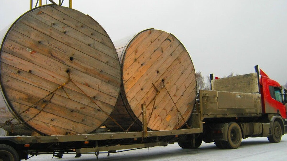 Особенности перевозки катушек с кабелем